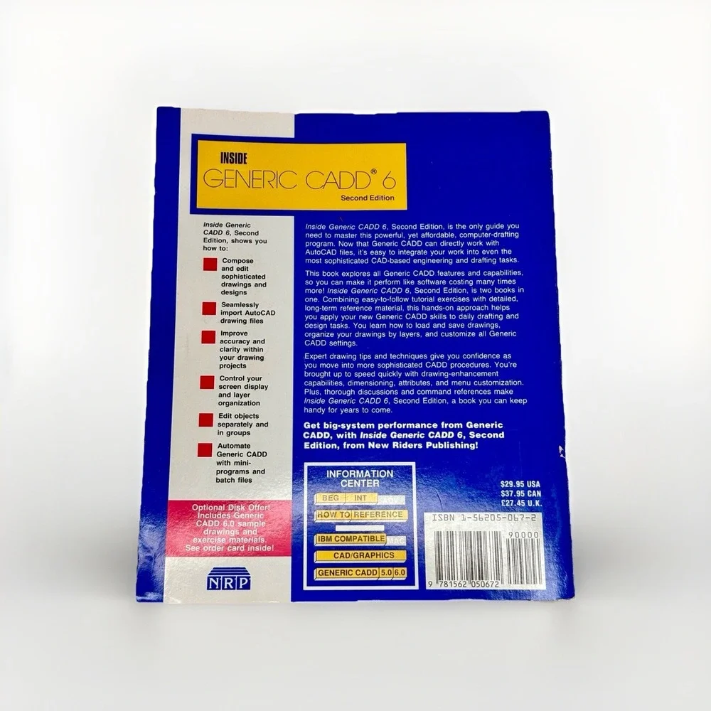 INSIDE GENERIC‎ CADD 6 Randall S Newton Book PB 2nd Ed 1992